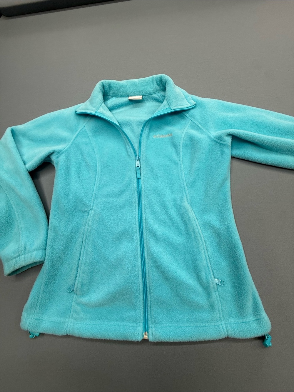 Columbia Teal Zip-Up Fleece Jacket